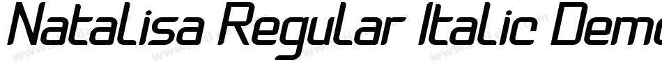 Natalisa Regular Italic Demo字体转换